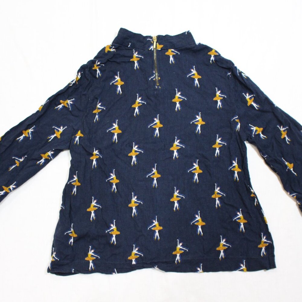 H&M Girls Quarter-Zip Blouse Ballerinas Size 4